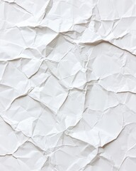 Fototapeta premium crumpled white paper texture background