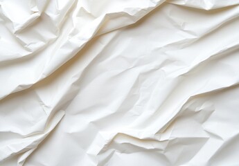 Obraz premium crumpled white paper texture background