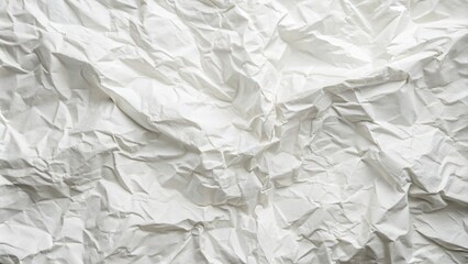 Obraz premium Minimalist White Crumpled Paper Background for Creative Projects, Textures, and Abstract Designs