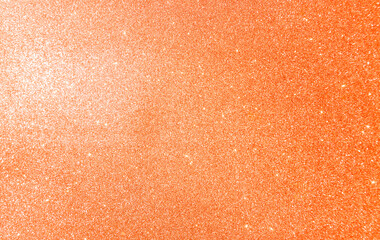 Abstract orange glitter texture background, shiny orange glitter background