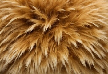 Fototapeta premium Golden fur with short dense texture illuminated with soft highlights, AI Generated