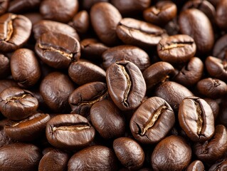 Fototapeta premium Brewing fresh coffee beans home kitchen photography indoor close-up aroma