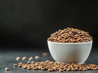 Brewing fresh coffee beans kitchen food photography stylish environment close-up