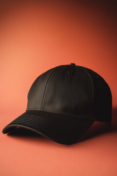 black baseball cap with empty plase is the perfect accessory for your logo.