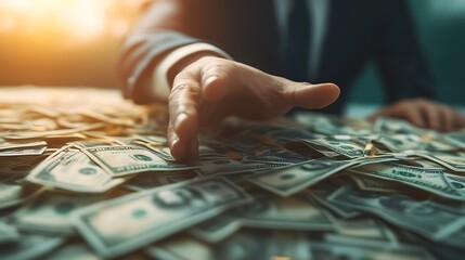 Hand Reaching for Money