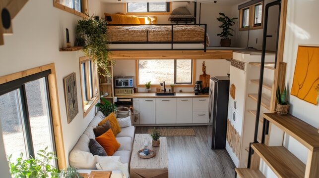 Sustainable tiny home practices, focusing on energy efficiency and eco-friendly materials