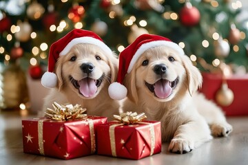 Adorable Dogs Celebrating the New Year