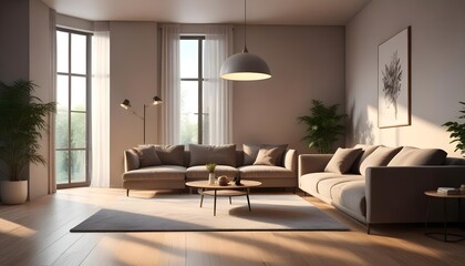 Photo interior modern design room 3d illustration