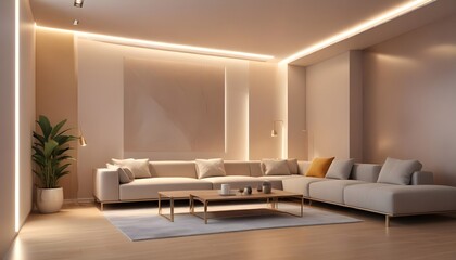Photo interior modern design room 3d illustration
