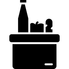 Fototapeta premium Food Bank Glyph Icon