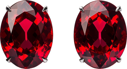red diamond earrings 