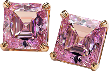 purple violet diamond earrings 