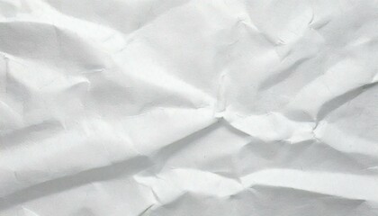 Fototapeta premium Abstract white crumpled and creased recycle paper texture background