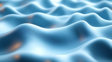 Obraz premium Abstract blue wavy 3D surface texture.