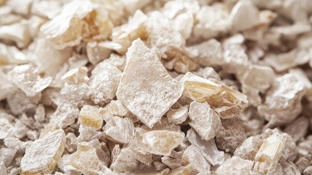 Close-up view of exfoliated vermiculite showcasing its lightweight, flaky texture, ideal for use as a soilless growing medium in horticulture.