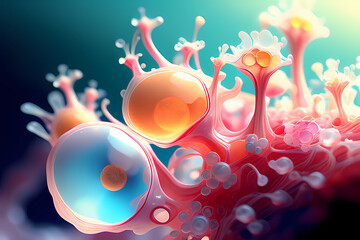 bacteria under microscope