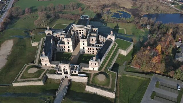 Krzyżtop&oacute;r Castle in Ujazd, Poland.