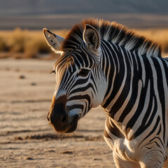Naklejka premium zebra in the wild