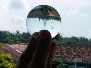 Convex lenses create inverted images of objects due to the refraction of light.