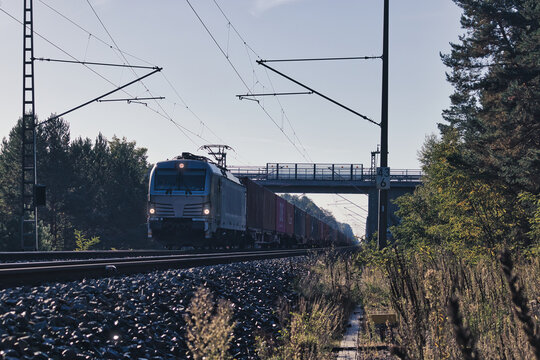 Train on the Railway - Ecology - Railroads - Eisenbahn - Zug - Lok - Lokomotive - Regionalbahn - Background - Concept	