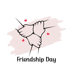 happy friendship day vector background. it is suitable for card, banner or poster