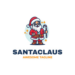 Santa Claus Mascot Cartoon logo