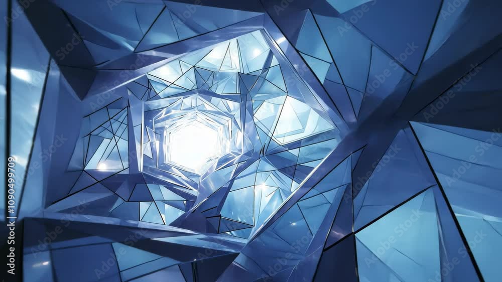 Poster a complex, crystalline lattice hangs in a void, glowing with internal light. the structure seems to 