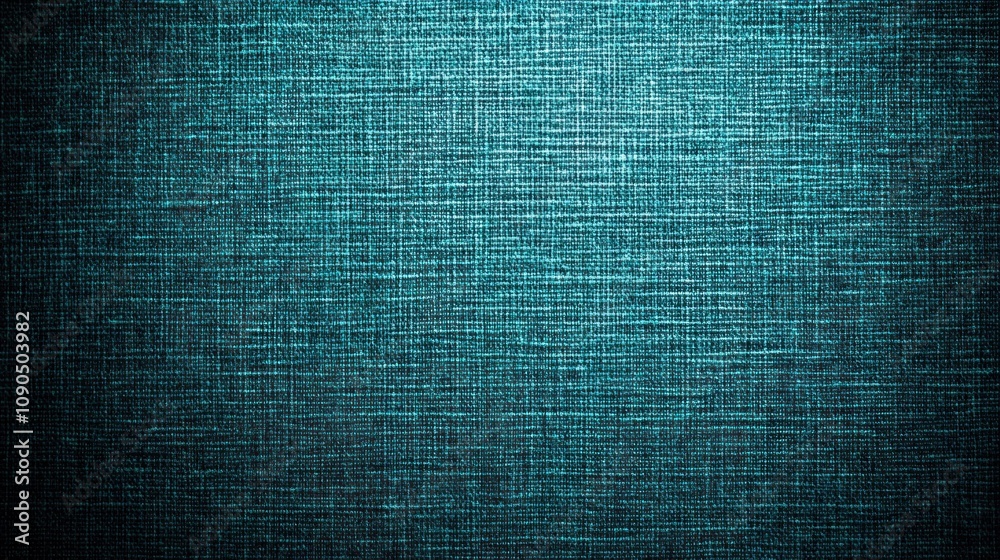 Poster A textured teal fabric background with a subtle woven pattern.