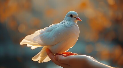 White dove symbolism in psalms and proverbs. AI generated