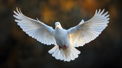 White dove symbolism in psalms and proverbs. AI generated