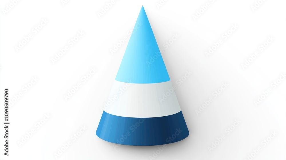 Aufkleber A stylized cone shape with gradient colors, representing design or branding elements.