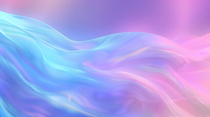 Obraz premium Abstract Pastel Blue and Pink Wavy Background with a Soft, Dreamy Aesthetic