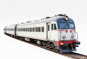 Obraz premium train isolated on white background