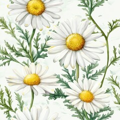 Fototapeta premium Illustrations, drawings of the background are beautifully designed with floral and leaf patterns to be used in various designs.