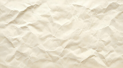 Fototapeta premium Abstract Crinkled Paper Texture Background - A Creamy and Vintage Style