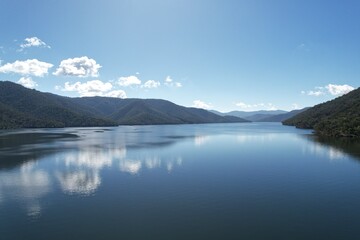 Aerial photo of Lake Eildon Victoria Australia