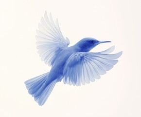 Fototapeta premium Colibri isolated on white background