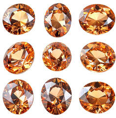 orange oval crystal diamond 