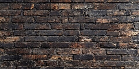Obraz premium Textured wall brick background ideal for editing and adding text. This wall brick background provides a perfect canvas for creative design and textual enhancements. Perfect for various projects.