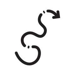 Irregular Arrow Doodle