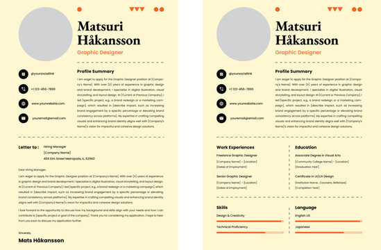 CV Resume Graphic Designer V3