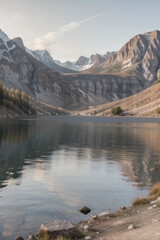 Fototapeta premium lake in the mountains