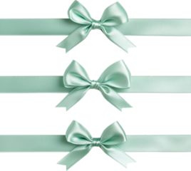 green ribbon bow tie 