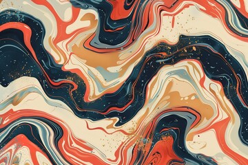 Obraz premium seamless pattern flat illustration style, Marble background