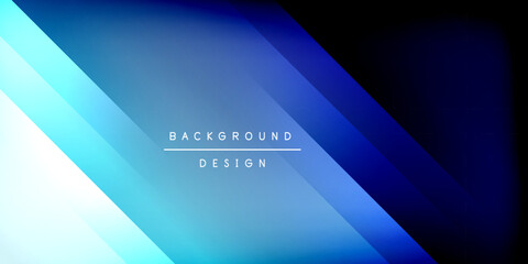 Fototapeta premium Dynamic shadow lines geometric shapes