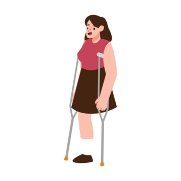 Disabled People Vector Illustration - 05
