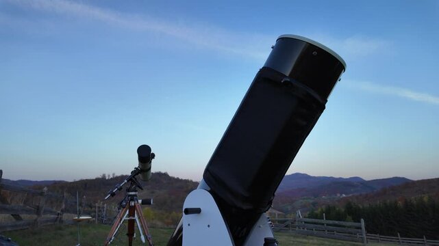 Amateur astronomy telescope for observing stars, planets and other celestial bodies.
