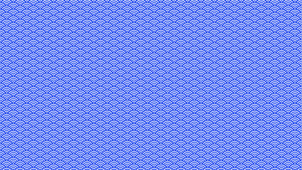 青海波　青　波　和柄　テキスタイル