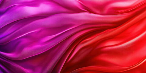 Obraz premium A red and pink fabric with a purple stripe