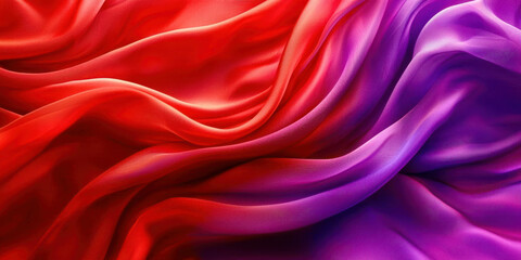 Obraz premium A red and purple fabric with a purple stripe